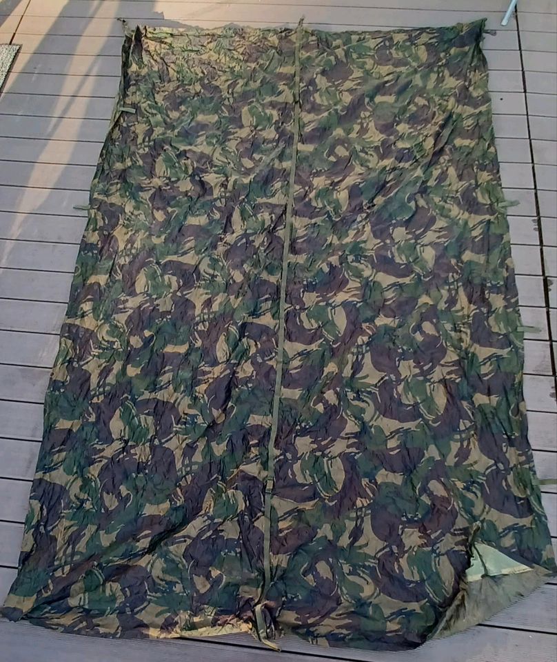 Zeltbahn Tarp Brit.Armee Original. Mehrzweckplane DPM camo in Vollersode