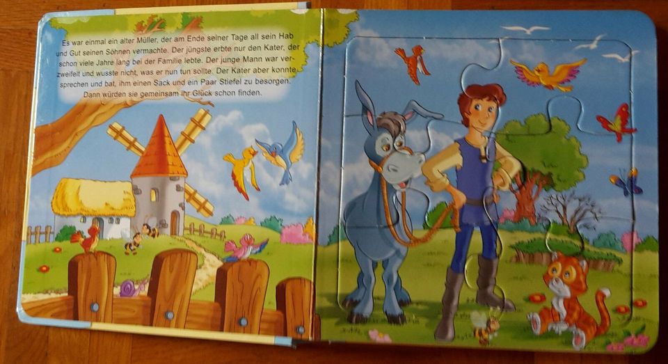 Kinder-Puzzlebuch "Der gestiefelte Kater" - aus erster Hand in Stadtbergen