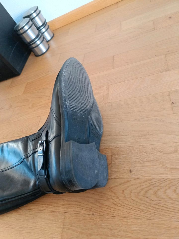 Tamaris Stiefel Echtleder Leder schwarz 39 in Stuttgart