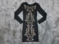 ORSAY Strickkleid Kleid Schwarz Gold Ornamente - Gr. S Niedersachsen - Meppen Vorschau
