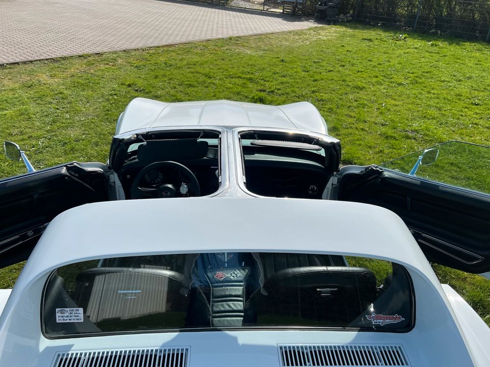 Corvette c3 von 1972 weiss Garagenwagen werkstattgepflegt in Norderstedt