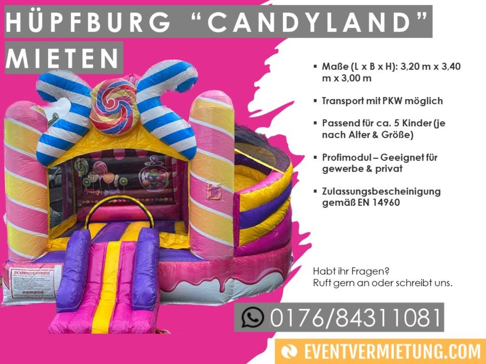 Hüpfburg "Candyland" mieten in Cremlingen