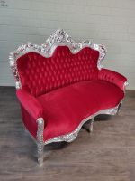 H764 Sofa in Barocker Optik Silber-Rot -20% Rabatt Niedersachsen - Nordhorn Vorschau