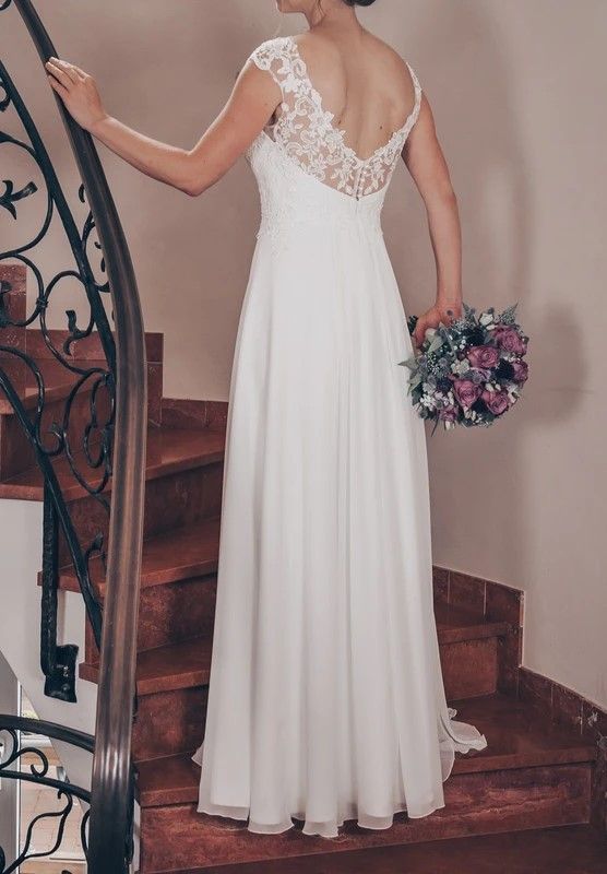 Wunderschönes Hochzeitskleid Größe 38 Ivory in Orsingen-Nenzingen