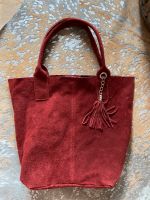 Rote Wildleder Handtasche Made in Italy ungetragen Berlin - Mitte Vorschau