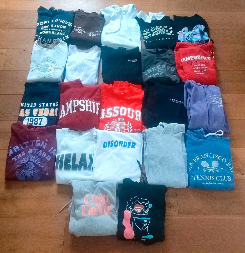 22 Sweatshirts, Hoodies,Pullis, XS,S,M,z.T.NEU,H&M,Subdued in Winkelhaid