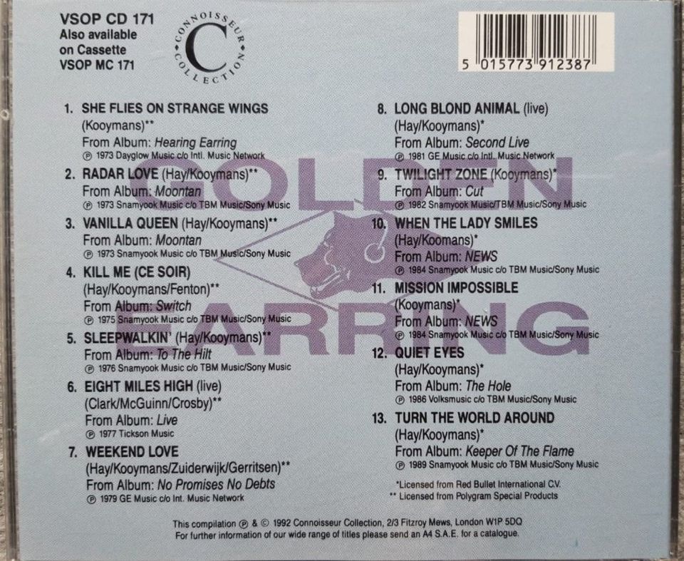 CD Golden Earring - Best Of in Hamburg