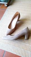 Pumps High Heels Empodium taupe sand beige Nubuk Leder Bayern - Wurmannsquick Vorschau