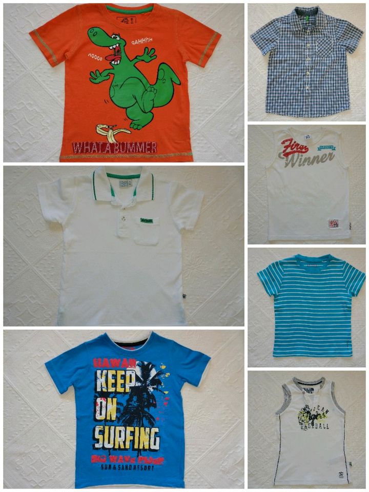 Gr. 104-110 süße Kinder T-Shirts für Jungen Benetton Kanz Esprit in Stockstadt a. Main