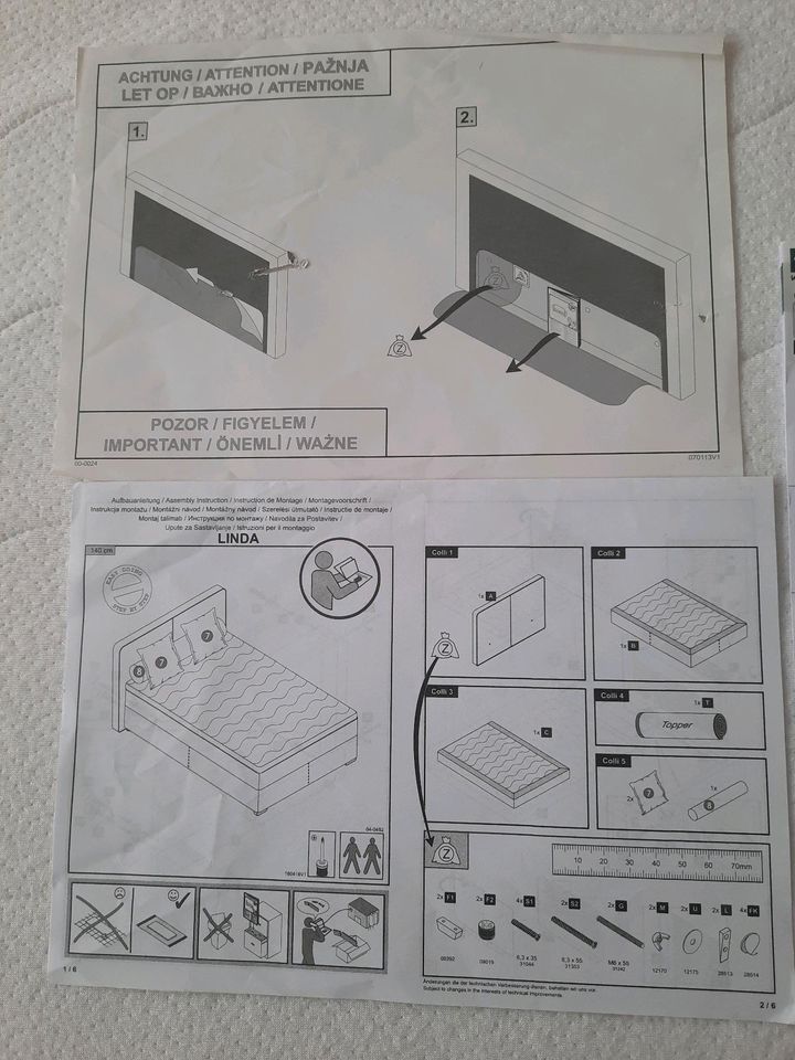 Boxspringbett 1,40 x 2,00 in Viersen