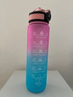 Trinkflasche mit Strohhalm 1000ml, BPA-Frei mit Zeit-Marker Baden-Württemberg - Aspach Vorschau