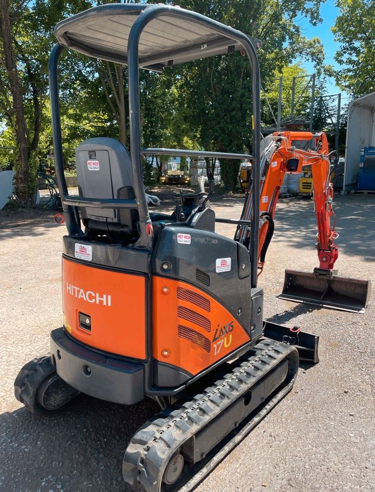 Hitachi ZX 17 U-2 Minibagger mieten Vermietung mit POWERTILT in Vaihingen an der Enz