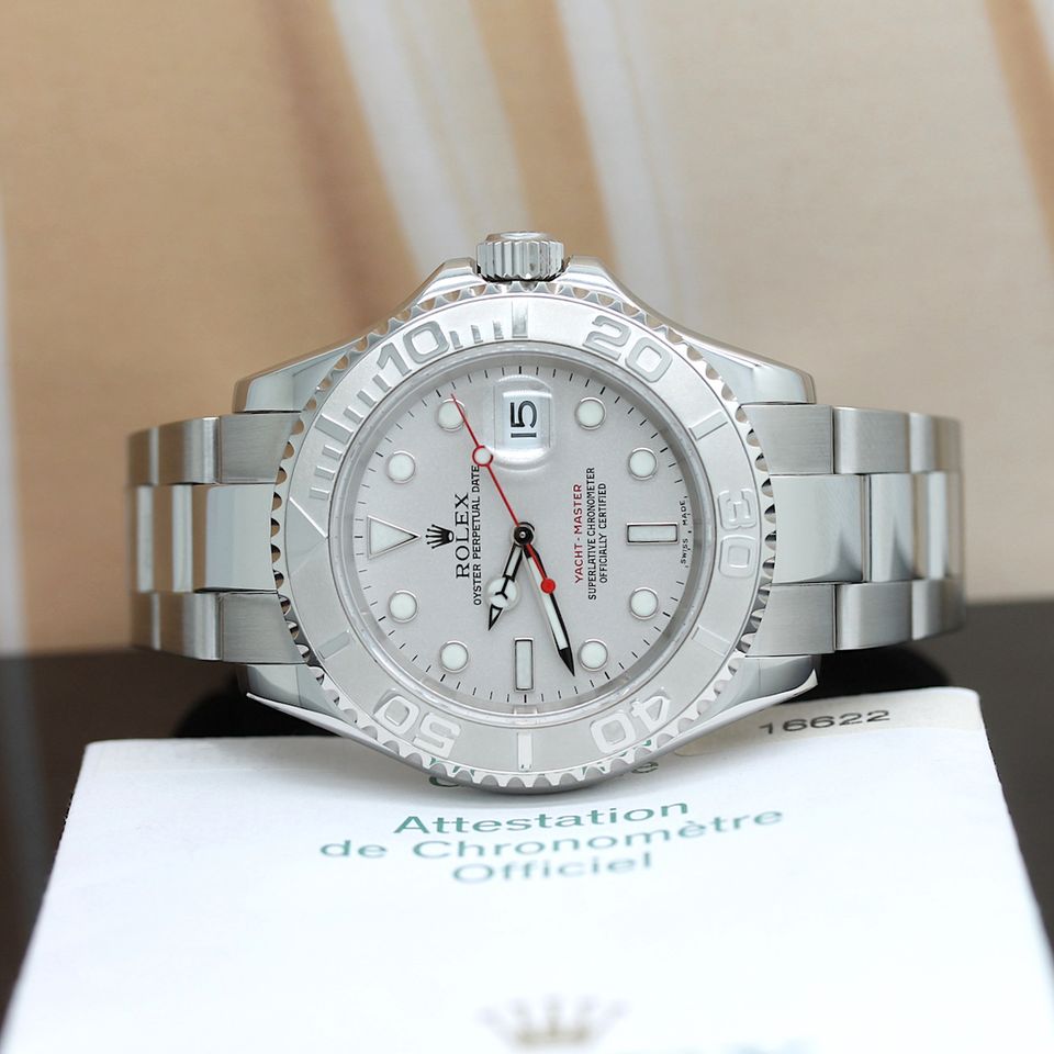 Rolex Yachtmaster Stahl/Platin Ref: 16622 mit Rolex Box & Pap. in Hamburg