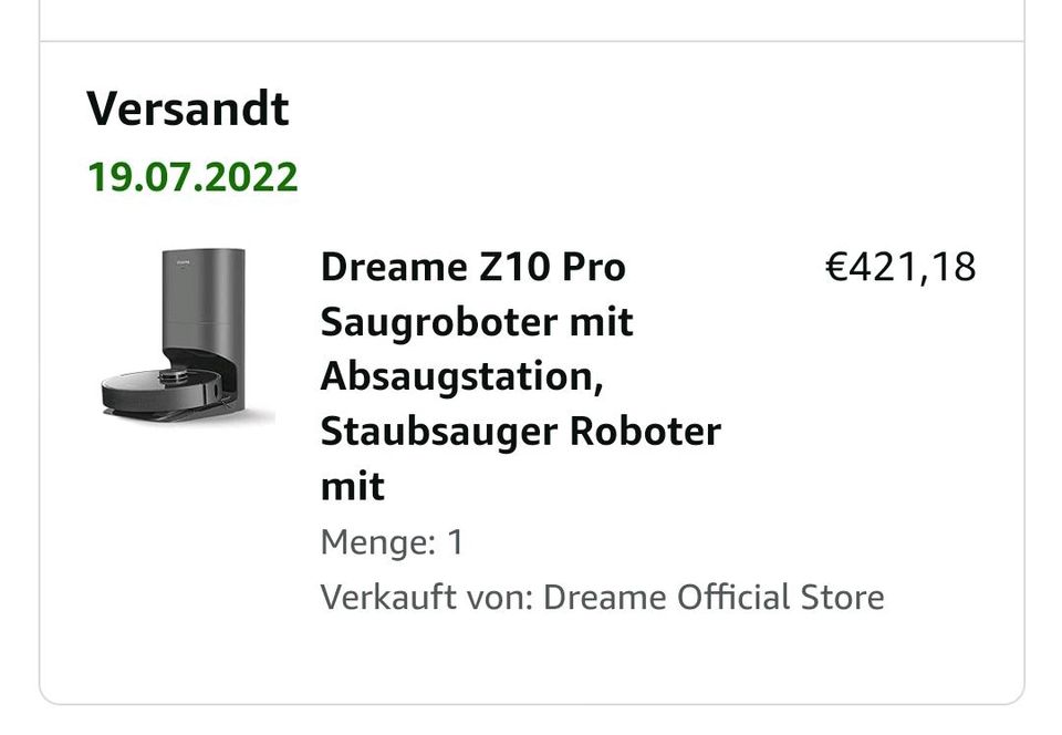 Dreame Z10 Pro Saugroboter mit Wischfunktion u. Absaugstation in Menden