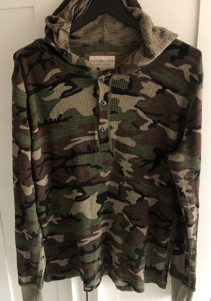 Ralph Lauren shirt  hoodie camo camouflage neuwertig in Frankfurt (Oder)