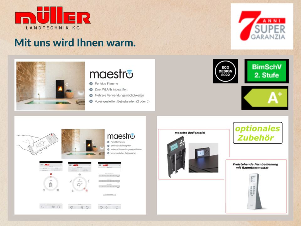 MCZ Pelletofen REFLEX Comfort Air 8 UP - 35 % reduziert in Dittelbrunn