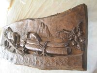 Holzbild geschnitzt Unikat aus Südtirol, Handarbeit 120 x 47cm Bayern - Moosburg a.d. Isar Vorschau