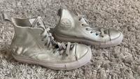 Converse Chucks Leder Turnschuhe Schuhe Gr.35 Silber Thüringen - Gotha Vorschau