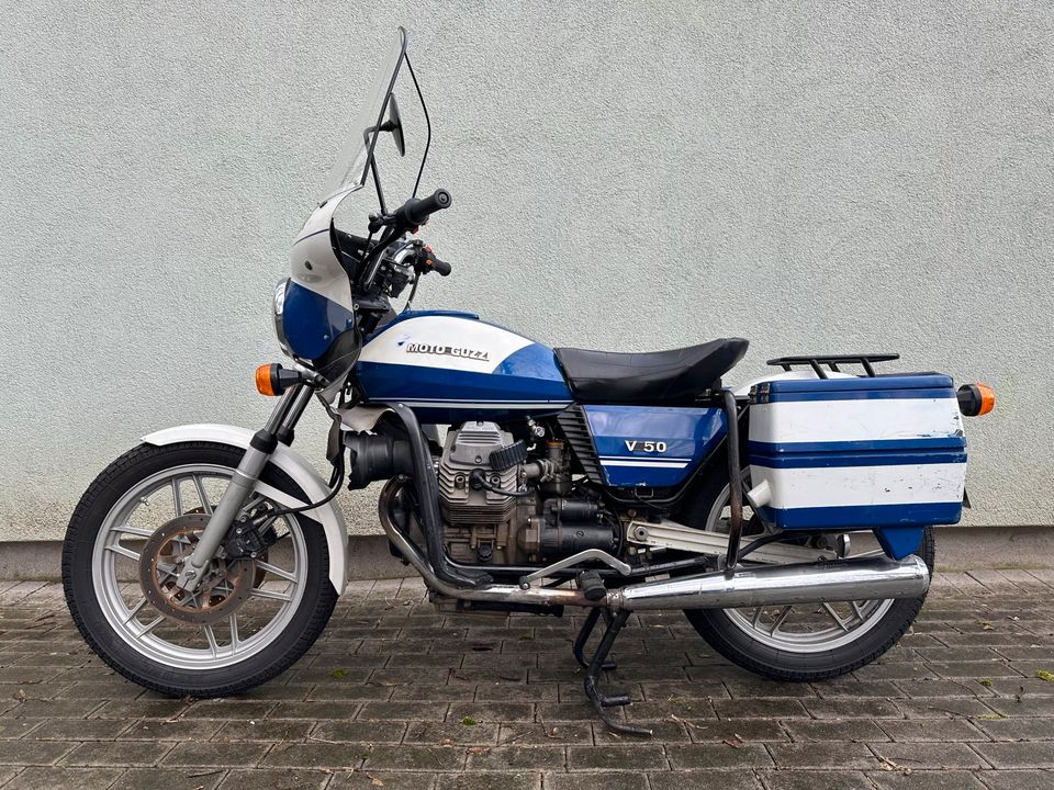 Moto Guzzi V50 „Polizia Urbana“ TÜV Original Zustand - Ansehen! in Gelsenkirchen