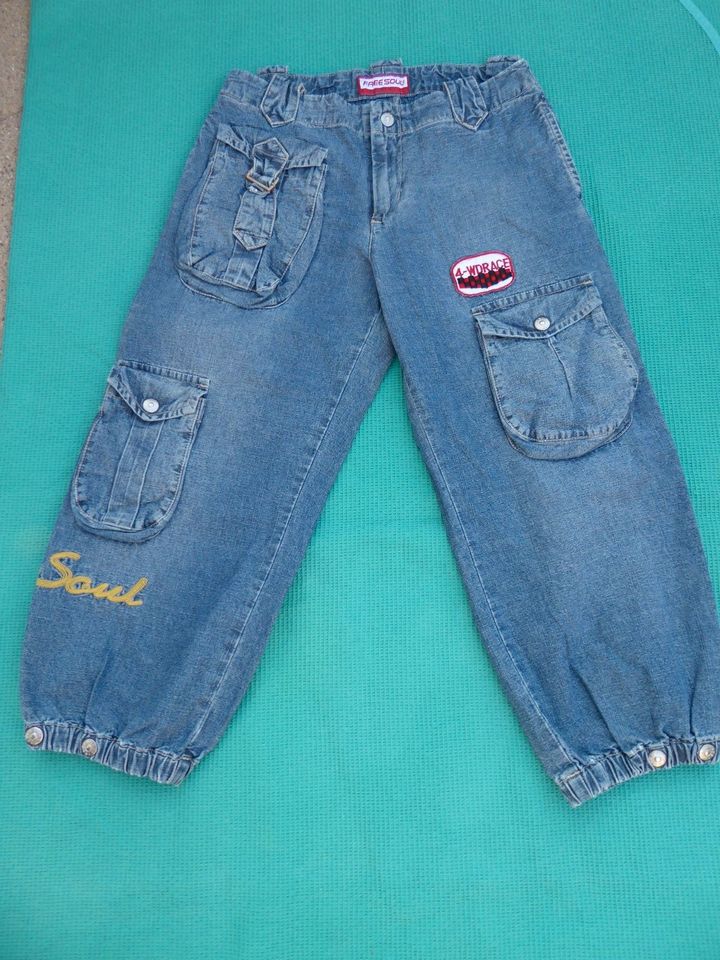 Freesoul Jeans Hose Gr 26 Taschen Vintage Retro Oldscool Baggy in Mühlacker