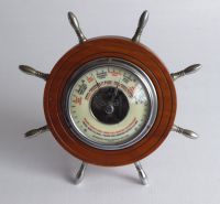 Barometer Art Deco Lufft Schiffssteuerrad F. Watrous New York Bayern - Augsburg Vorschau