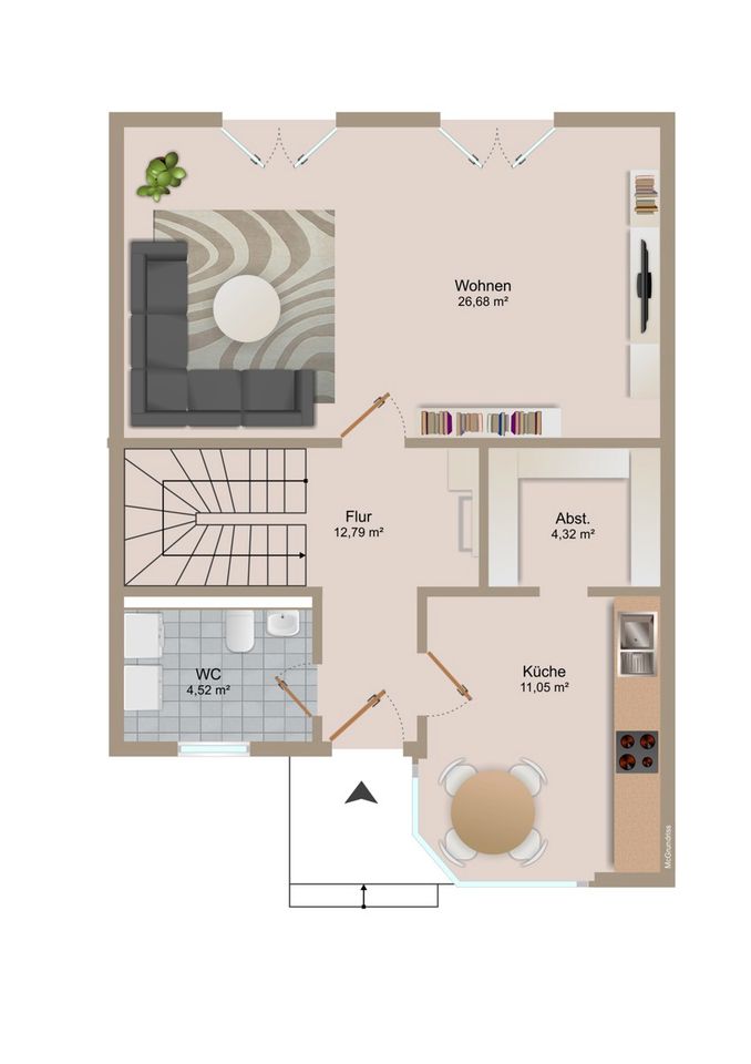 Reihenmittelhaus mit idyllischem Ausblick: Profitable Investition in Zscherndorf! in Zscherndorf