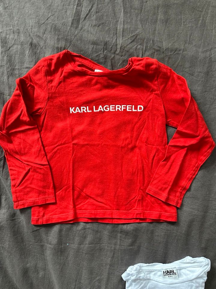 Langarmshirt Gr 104 Karl Lagergeld rot in Centrum