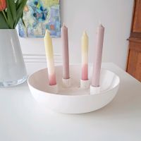 Storefactory Leuchter Kerzenschale für 4 Kerzen weiß Düsseldorf - Benrath Vorschau