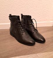 HALLHUBER Leder Stiefeletten Boots Gr 40 / 41 Schwarz Schnüren Schleswig-Holstein - Kiel Vorschau