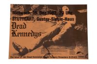 POSTER DEAD KENNEDYS LIVE KONZERT STUTTGART 1982 PLAKAT punk Brandenburg - Oranienburg Vorschau