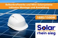 Balkonkraftwerk inkl. Montage / Mini-Solarsystem 1500W/ Glas-Glas / Hoymiles / Photovoltaik mit Speicher Nordrhein-Westfalen - Troisdorf Vorschau