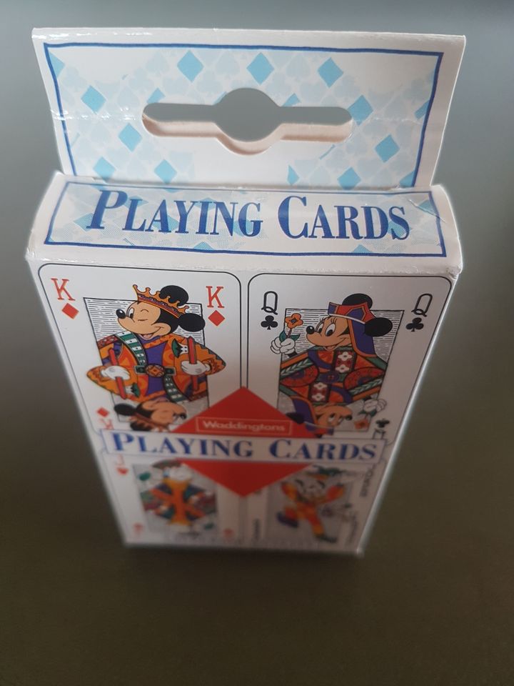 Spielkarten Disney Fa. Waddingtons von 1993; sehr selten in Neuburg am Inn