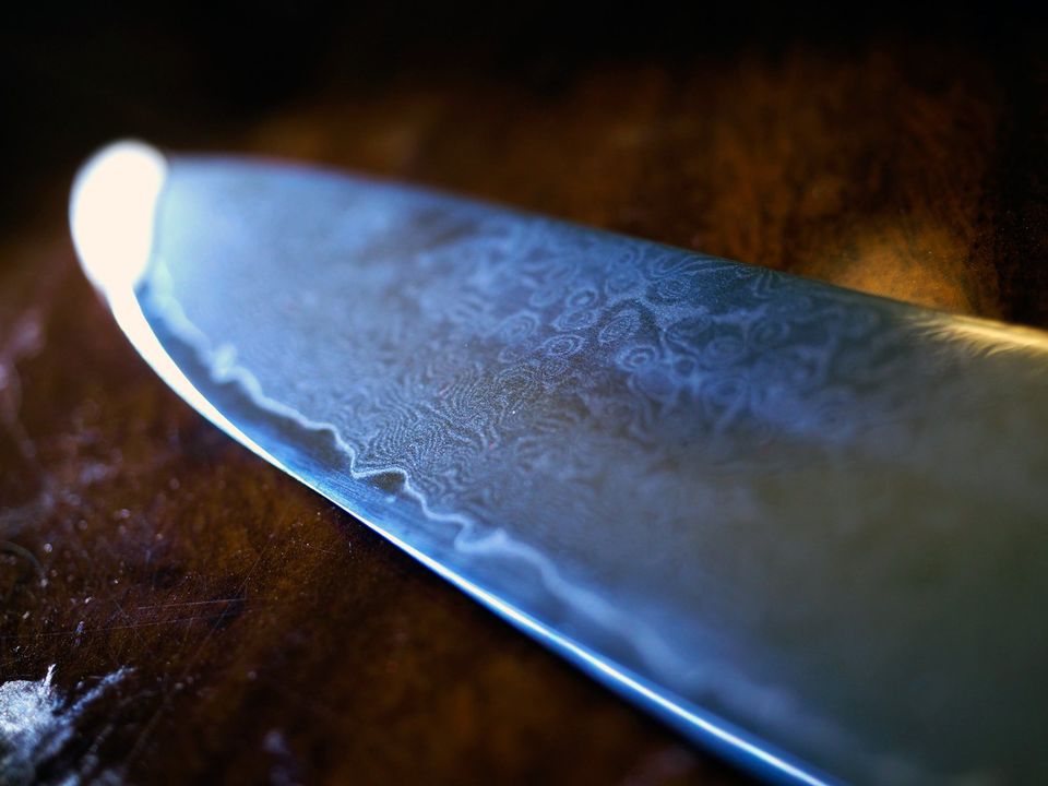 Küche Messer Damast Stahl Set Solingen Neu in Koblentz