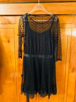 Vila Kleid Plissee schwarz Tüll M 38 Punkte Pünktchen Bayern - Aschaffenburg Vorschau