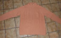 Strickjacke Jacke Pulli mit 2-Wege-RV, Gr. 42, lachsfarben Hessen - Florstadt Vorschau