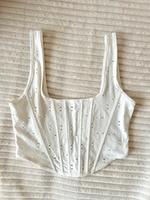 Weißes corset Top Zara Hessen - Kassel Vorschau