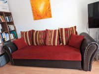 Couch ausziehbar rot Hessen - Gelnhausen Vorschau