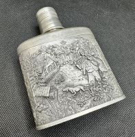 Vintage Flachmann Zinn Pewter Kidney Flask Jagd Nordrhein-Westfalen - Moers Vorschau