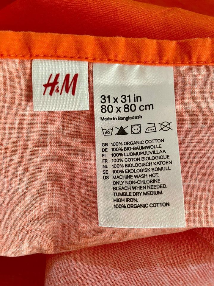 2x H&M Kopfkissen Bezug Kissen Hülle Gitarre Dachs 80x80 in Kiel