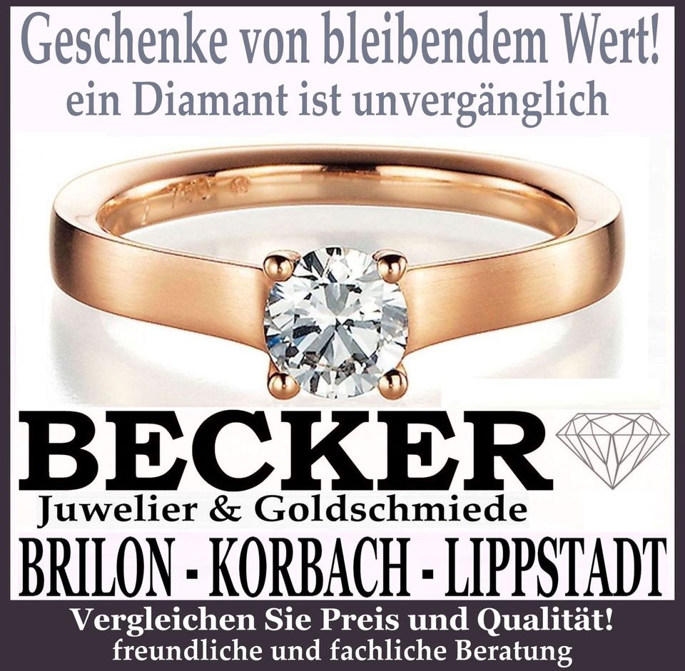 Diamantringe 585 Gold Geschenke von bleibenden Wert in Brilon