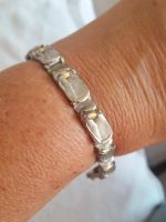 Glieder Armband; 60 ziger,Handarbeit, 925 Silber massiv plus Gold Schleswig-Holstein - Harrislee Vorschau