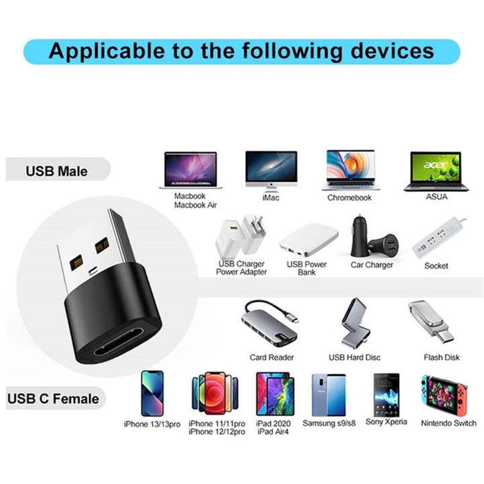 Olotos USB C auf USB A C 3.1 Adapter OTG USB-Stick Konverter schn in Ostfildern