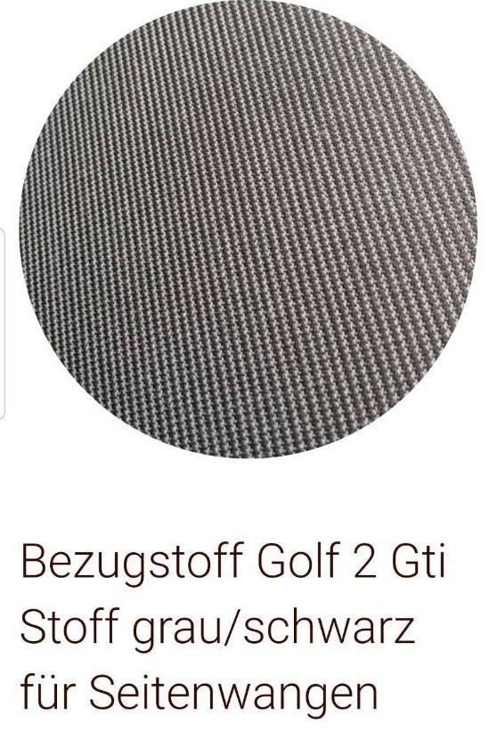 VW Golf 1 GTI Pirelli Bezugsstoff Sitzbezug Sitz Stoff Schwarz 171881005 -  Ersatzteile in Originalqualität für alle VW Golf 2 Modelle Typ 19E / MK2 -  Lager von Neuteilen und Gebrauchtteilen