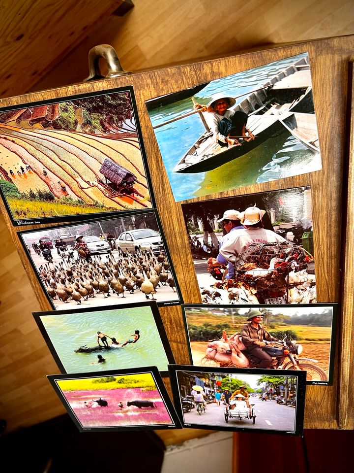 Ca. 30 Ansichtskarten von Vietnam Bilder Reise Tisch Holz in Leipzig