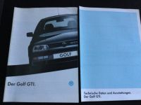 VW Golf GTI Prospekt und Ausstattung Liste von 1994 Schleswig-Holstein - Kiel Vorschau