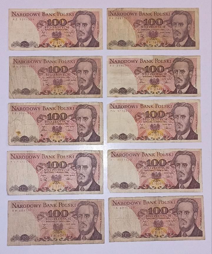 10 x 100 Zloty Geldscheine aus Polen - Sammler - RARITÄT - in Garbsen