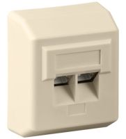 Netzwerkdose CAT 5e Aufputzdose 2 x RJ 45, beige (#810203) Kiel - Ellerbek-Wellingdorf Vorschau