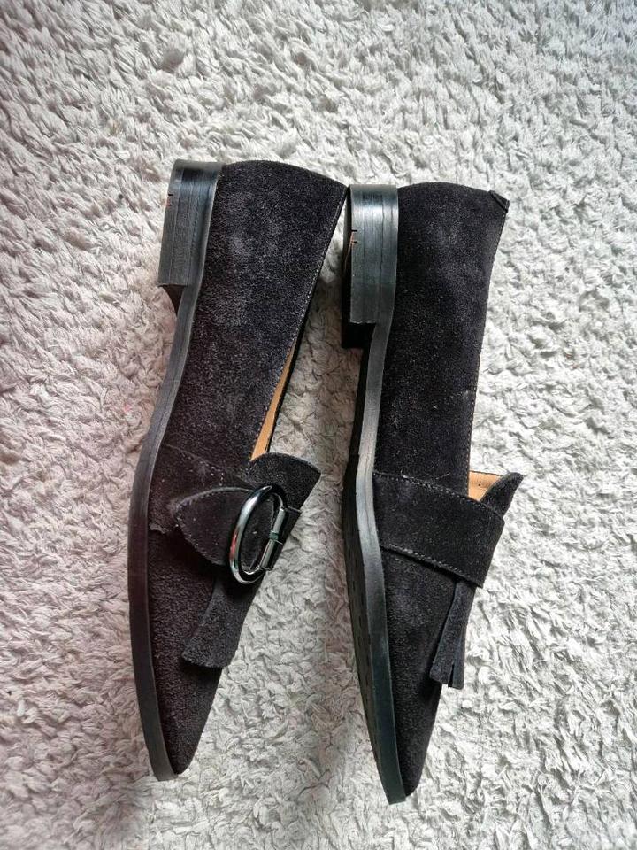 Neu Lloyd Slipper Mokassins Loafer 38,5 wildleder schwarz in Kempen