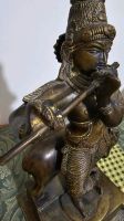Asiatische Bronze Figur antik 19jhd krishna mit Kuh Brandenburg - Kyritz Vorschau