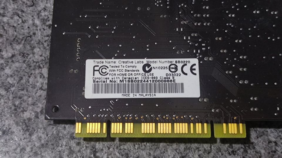 Creative SoundBlaster Live! 5.1 Digital PCI SB0220 in Kelsterbach